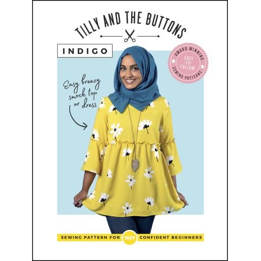 Indigo top and dress - sewing pattern by Tilly and the Buttons