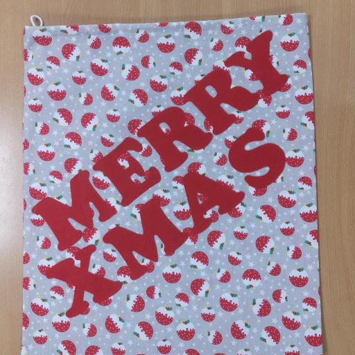 Toy sack with drawstring . Add name to personalise it.