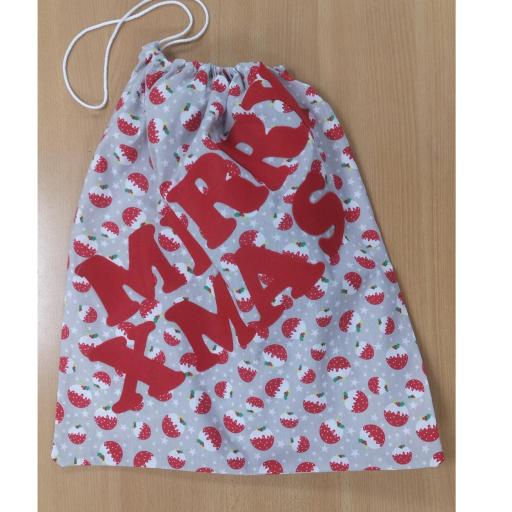 Toy sack with drawstring . Add name to personalise it.