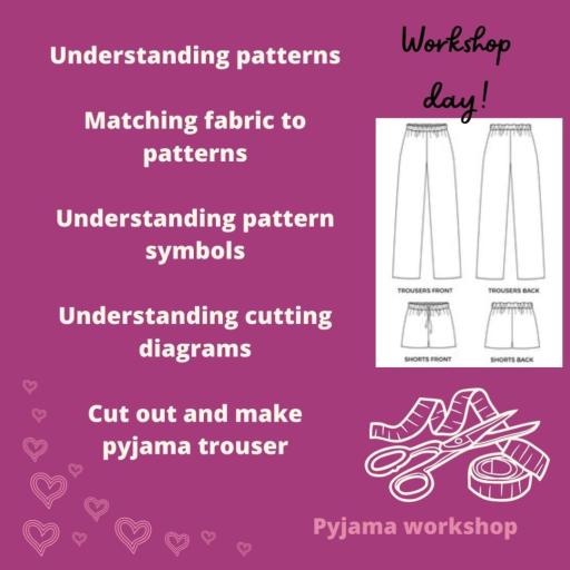 Pyjama Trouser -4 hour sewing workshop 2025