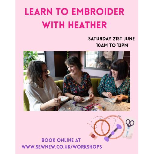 Hand embroidery workshop (2hours)